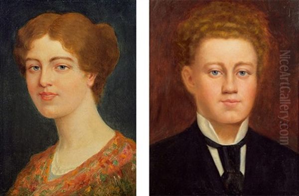 Bildnis Einer Dame (+ Bildnis Eines Herrn; Pair) - view 1