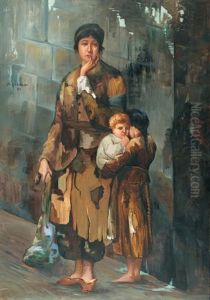 Bettlerfamilie Am Wegrand by Sarkis Katchadourian