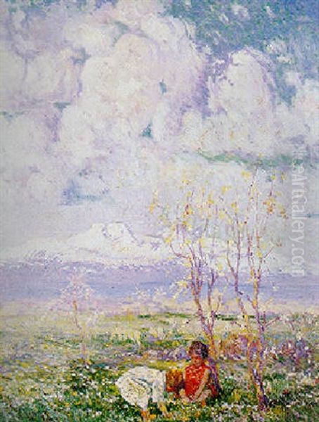 The Mount Aragatz In Springtime - view 1
