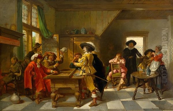 Interior With Merry Company In Historic Costume - view 1