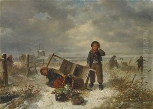 Der Umgesturzte Schlitten by Herman Frederik Carel ten Kate