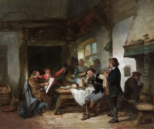 The Painter At The Inn by Herman Frederik Carel ten Kate