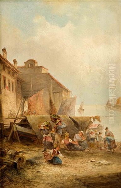 Fischersfrauen Am Hafen - view 1
