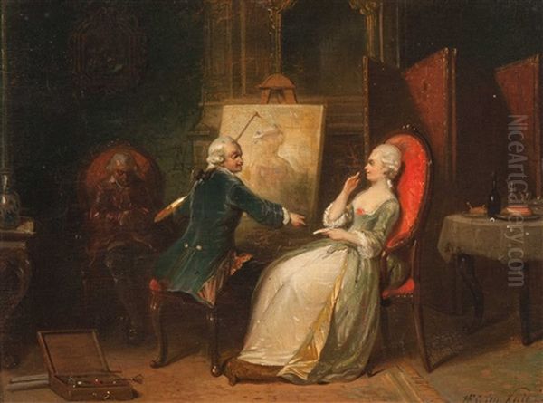 A Painter And His Model - view 1