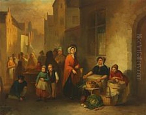 City With Street Life - view 1