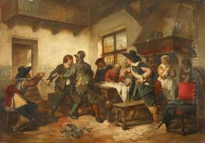 Tavern Brawl by Herman Frederik Carel ten Kate
