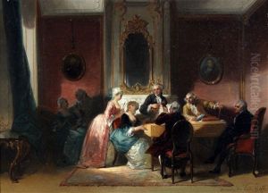 Een Vrolijk Gezelschap In De Salon