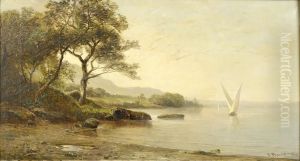 Voilier Sur Le Lac by Amedee Baudit