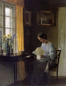 Reunion Dans Une Galerie De Peinture Au Xviiie Siecle