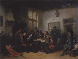 Wirtshaus Mit Soldaten, Frauen Und Kindern by Herman Frederik Carel ten Kate