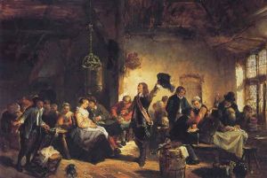 Bruiloftsfeest In Een Herberg by Herman Frederik Carel ten Kate