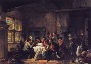 Brieflezing In Een Herberg by Herman Frederik Carel ten Kate