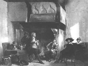 Members Of The Civic Guard In A Council Room by Herman Frederik Carel ten Kate