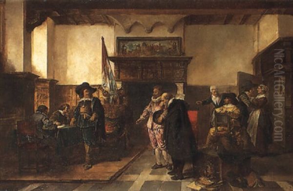 L'entretien De 1626 Entre Le Gouverneur De Alkmaar Et Don John D'autriche... - view 1
