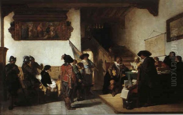 Dutch Courtroom Scene - view 1