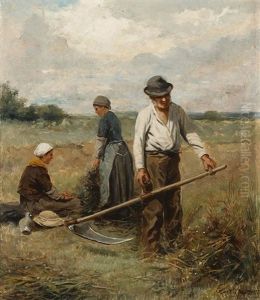 Harvest Scene by Johannes Marius ten Kate