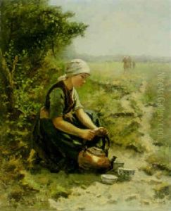A Rest In The Fields by Johannes Marius ten Kate