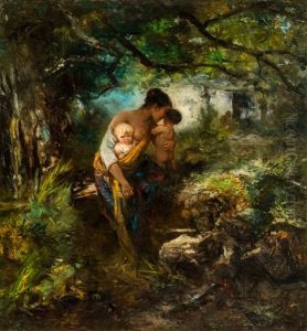 Javanese Woman And Two Children by Mari ten Kate