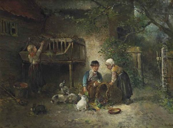 Feeding The Rabbits - view 1