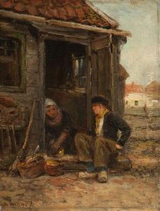 A Private Chat At The Door