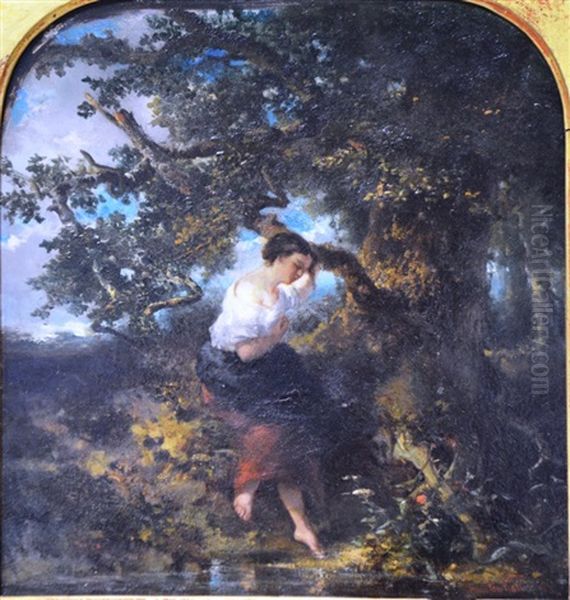 Femme Dans Un Sous Bois - view 1