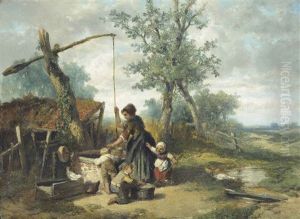 Little Helpers At The Well by Mari ten Kate