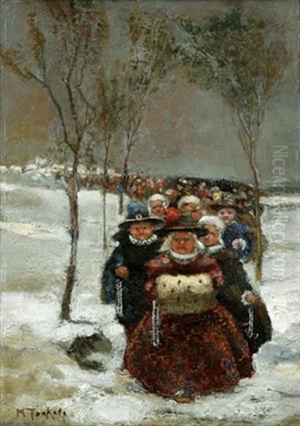 Figures In The Snow - view 1