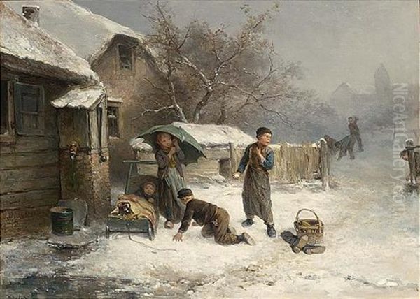 The Snowball Fight - view 1