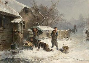The Snowball Fight by Mari ten Kate