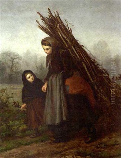 Wood Gatherers Returning Home - view 1
