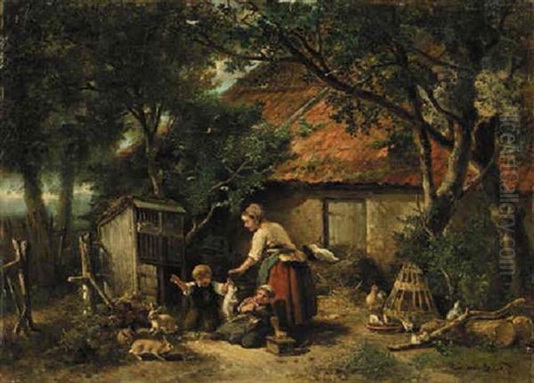 A Busy Farmyard - view 1