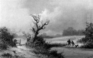 Winter, Schneebedeckte Wiesen- Und Baumlandschaft by Mari ten Kate