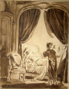 La Belle Endormie by Pierre-Antoine Baudouin