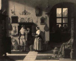 Scene D'interieur Dans Un Magasin Hollandais by Mari ten Kate