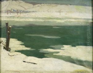 Winter Landscape by Nandor (Ferdinand) Katona