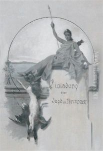 Einladung Zur Jagd In Brunneck by Anton Katzer