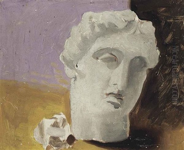 Antique Head With Mushroom - view 1
