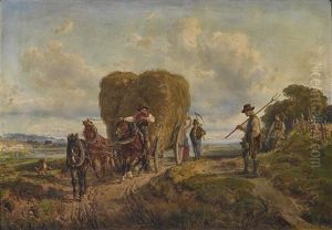 Ruckkehr Von Der Heuernte by Hermann Kauffmann the Elder