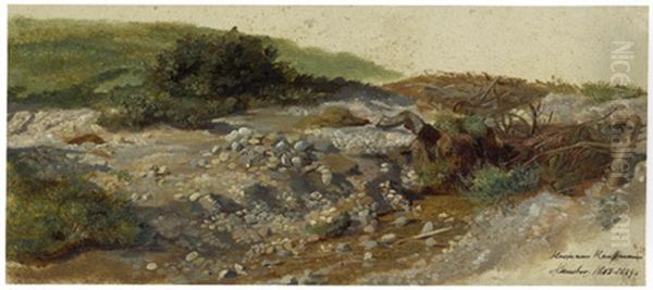 Studie Eines Steinigen Gebirgsbachs - view 1