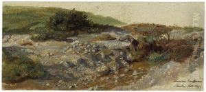 Studie Eines Steinigen Gebirgsbachs by Hermann Kauffmann the Elder