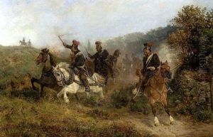 Angreifende Artillerie by Hermann Kauffmann the Elder