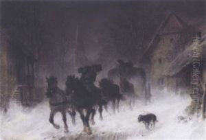 The Snow Storm by Hermann Kauffmann the Elder