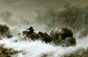 Driving Homeward by Hermann Kauffmann the Elder