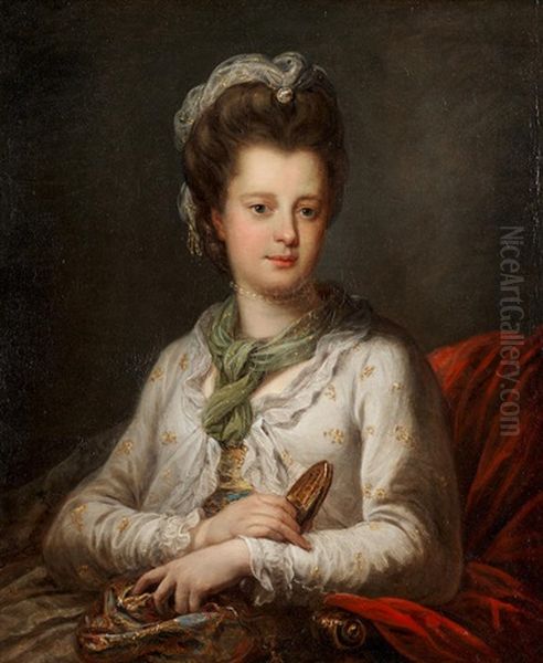 Portrait Of Elizabeth Kerr, Nee Fortescue, Marchioness Of Lothian, Half-length - view 1
