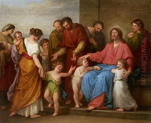 Let The Little Children Come To Me - Christ Blessing The Children - view 1
