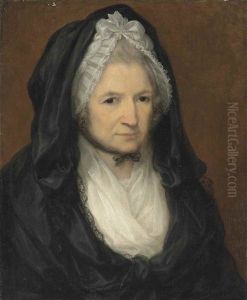 Portrait Of A Lady, Bust-length, Dressed In Black by Angelika Kauffmann