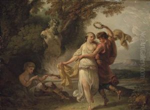 A Bacchanal Scene by Angelika Kauffmann