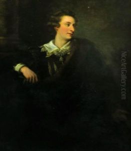 A Gentleman In Seventeenth-century Costume by Angelika Kauffmann