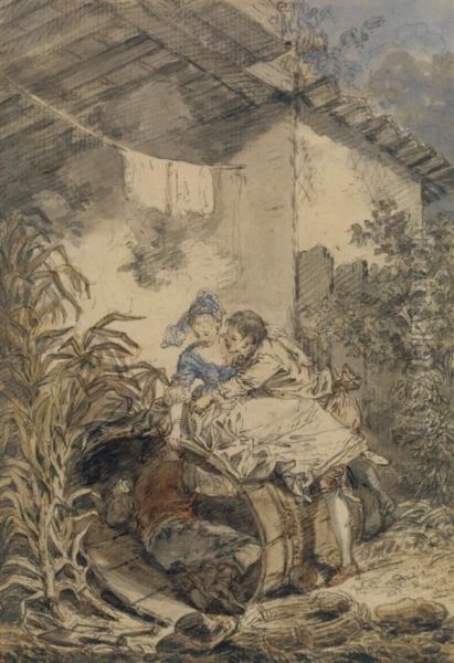 Enfants Jouant Sur Un Tonneau - view 1