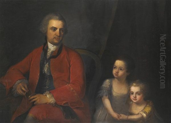 Portrait Of John Apthorp (1730-1772) And His Daughters - view 1